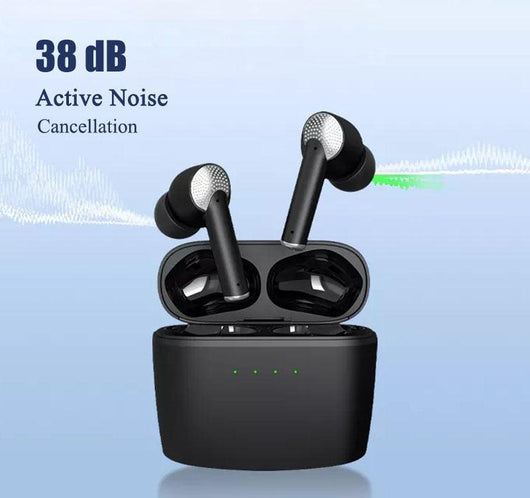 Bluetooth 5.2 Earphones Wireless Active Noise Cancelling Headphones IPX7 waterproof