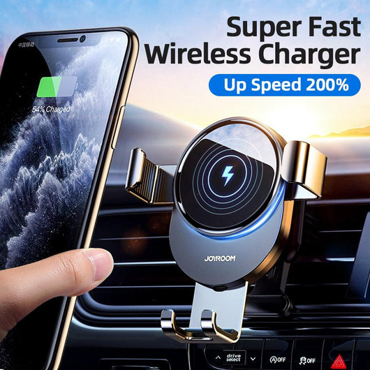 15W Qi Wireless Charger Car Mount for vent or dashboard