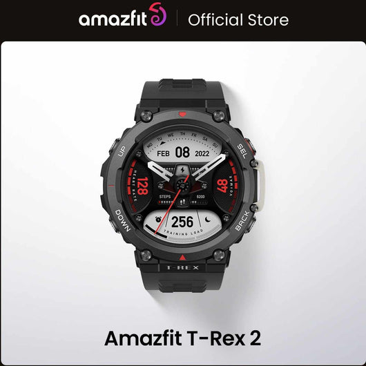 New Amazfit T Rex 2 Smartwatch Dual Band Route Import 150+Built-in Sports Modes