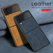 Sheepskin Leather & Silicone case for Samsung Galaxy Z Flip 4