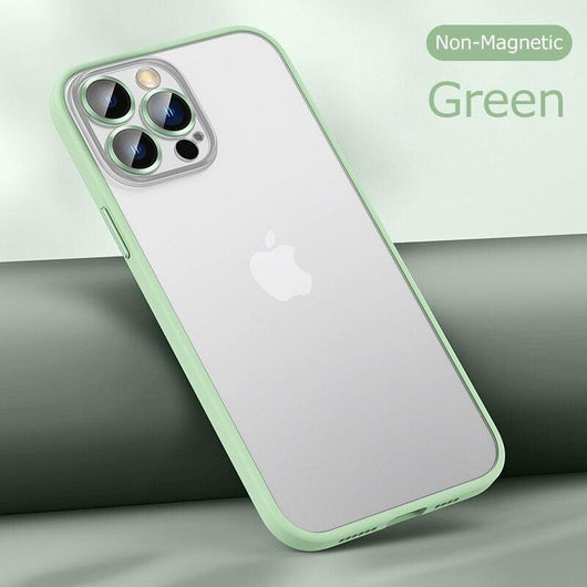 Glass lens protection matte Magsafe iPhone Case