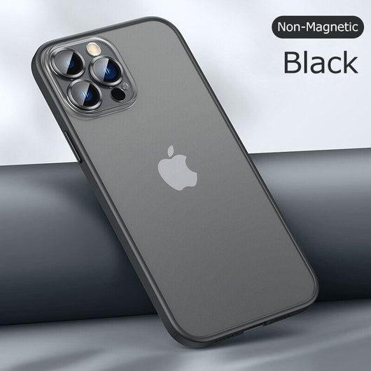 Glass lens protection matte Magsafe iPhone Case