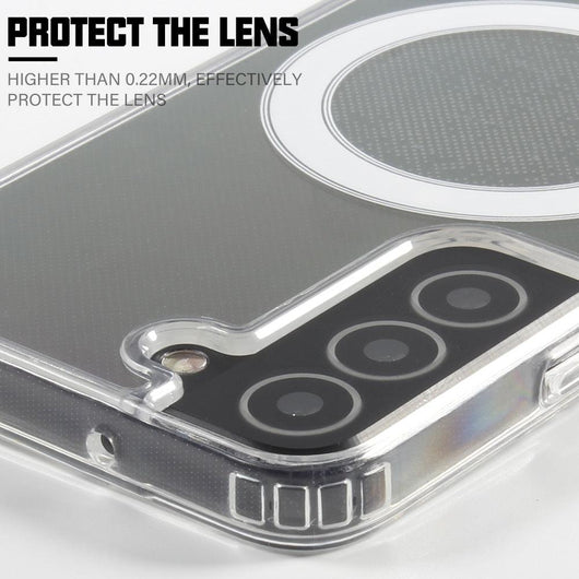 Clear MagSafe case for Samsung S20 S21 S22 Ultra Note 20 plus