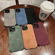 luxury suede smooth iPhone case shockproof stylish protection