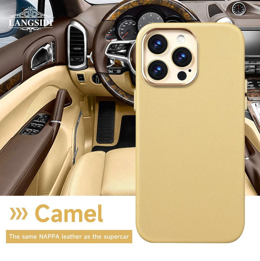 Genuine leather Magnetic Case for iPhone series