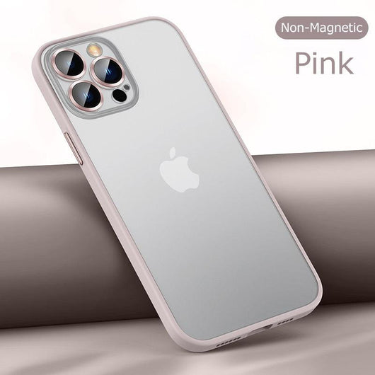 Glass lens protection matte Magsafe iPhone Case