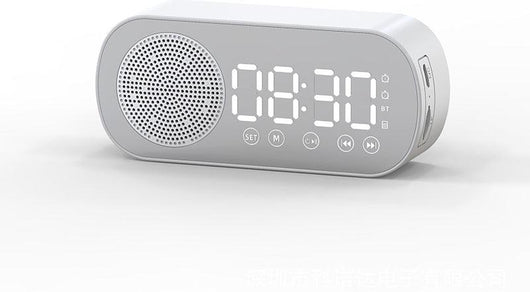 Mirror Design Bluetooth Speaker Dual Alarm Clock