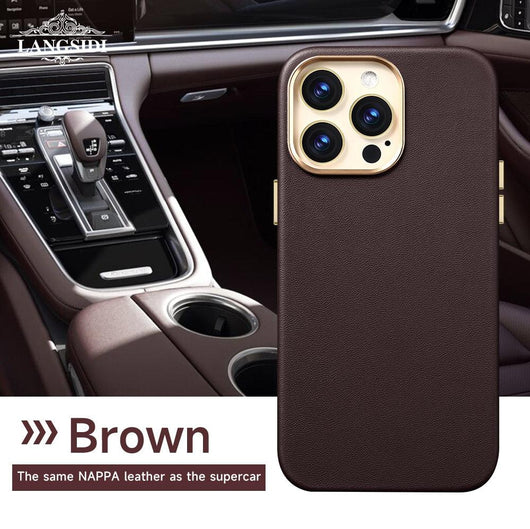 Genuine leather Magnetic Case for iPhone series