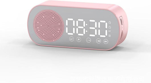 Mirror Design Bluetooth Speaker Dual Alarm Clock