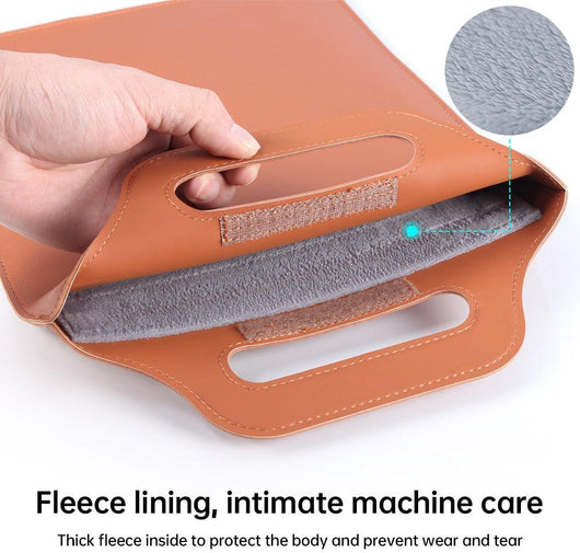 Leather Sleeve Bag and desktop stand for Macbook Air Pro multifunction