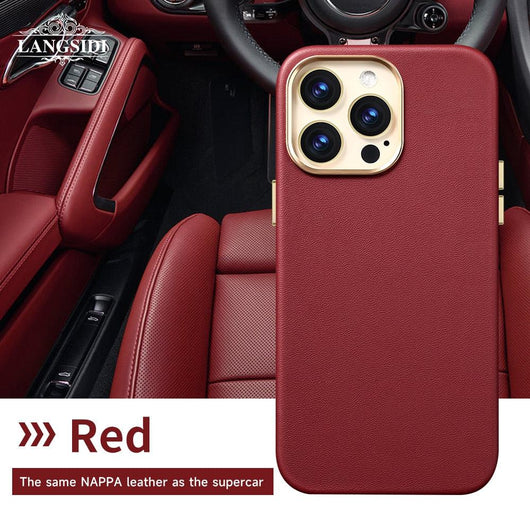 Genuine leather Magnetic Case for iPhone series