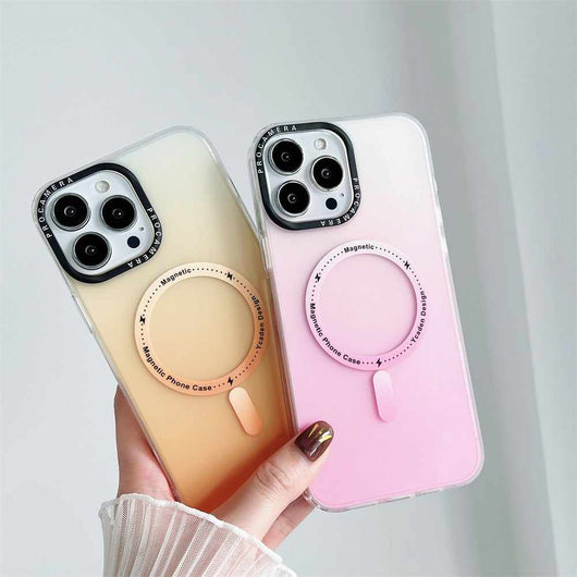 Luxury Magsafe Magnetic gradient colour case for iPhone 11 12 13 14 series