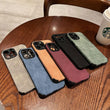 luxury suede smooth iPhone case shockproof stylish protection