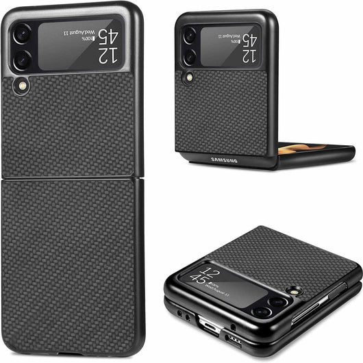 Luxury Carbon Fibre case for Samsung Galaxy Z Flip 3 4