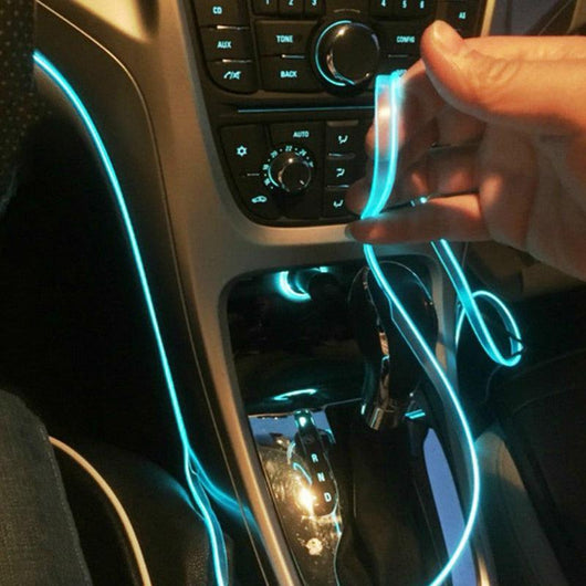 5m Car Interior Ambient Light Line With USB DIY Decorative Dashboard Console Auto LED Ambient Lights