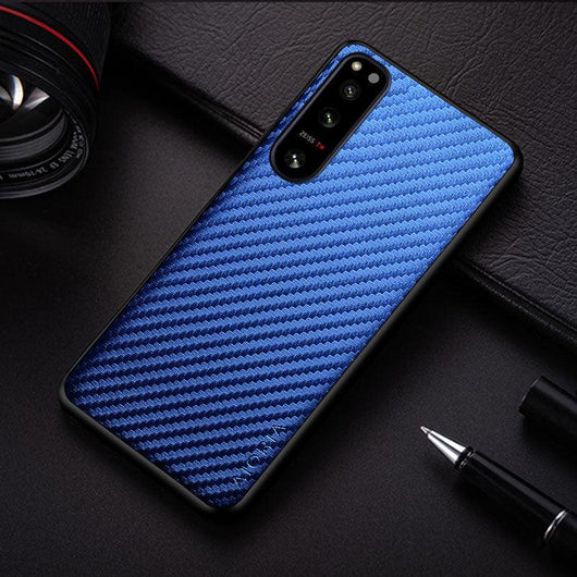 Carbon fibre optics case for Sony Xperia series